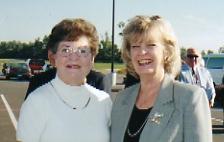 Ladies Golf Journey Publisher, Rosemary Johnson, with Kentucky Governor Martha Lane Collins